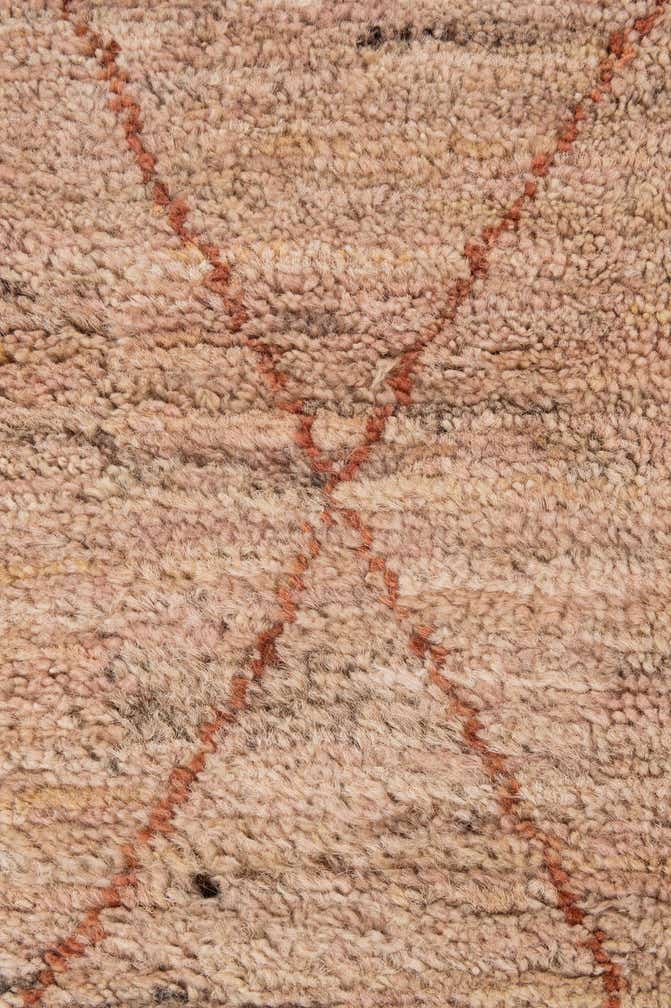 4' 7 x 6' 6 Hand Knotted Moroccan Wool Rug