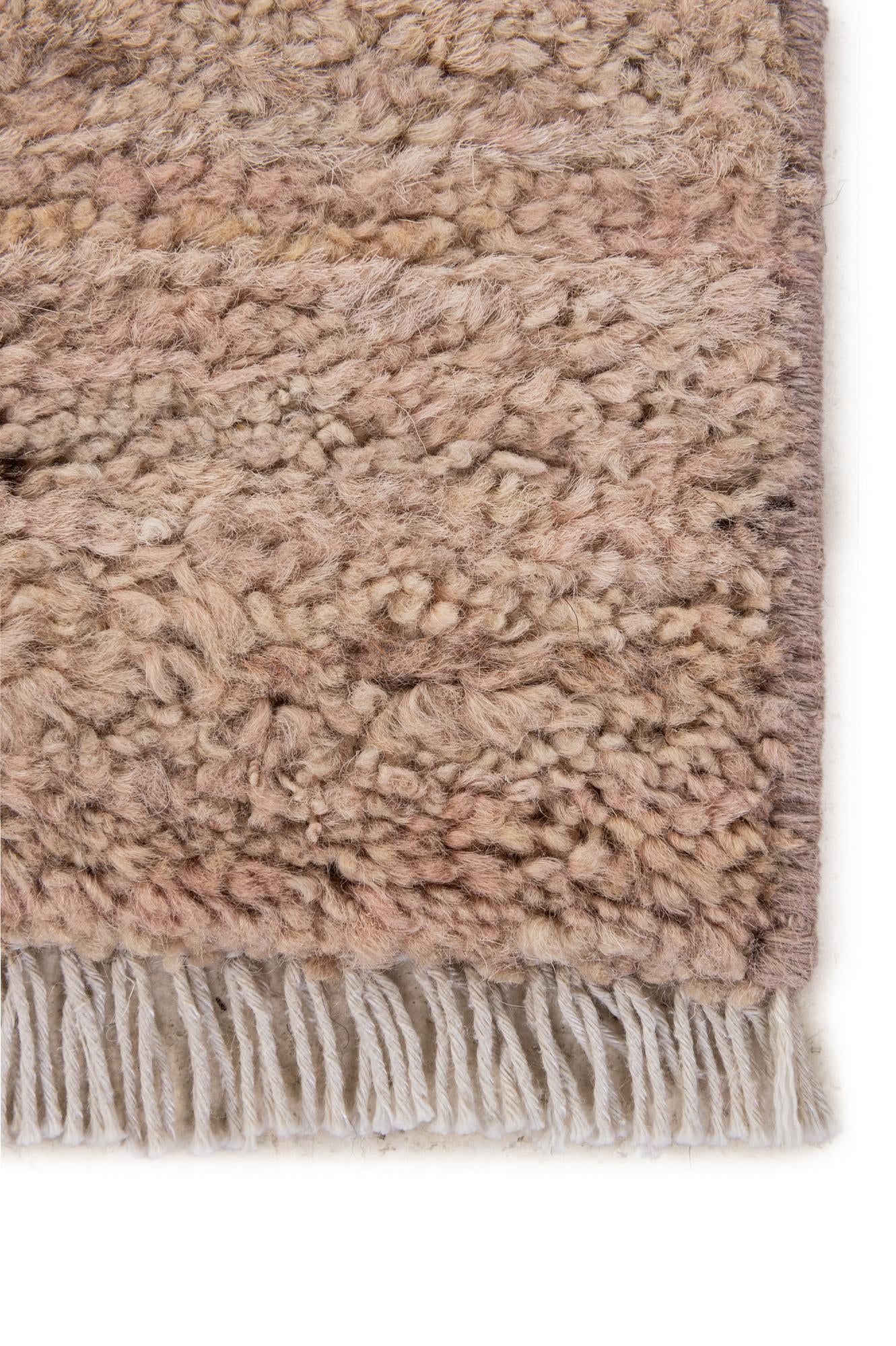 4' 7 x 6' 6 Hand Knotted Moroccan Wool Rug
