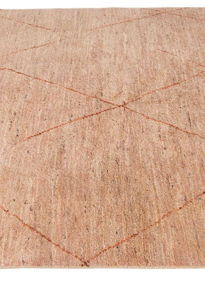 4' 9 x 6' Hand Knotted Moroccan Wool Rug