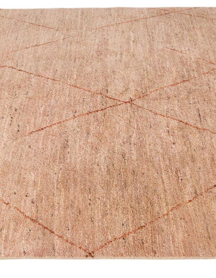 Detail image of 4' 9 x 6' Hand Knotted Moroccan Wool Rug