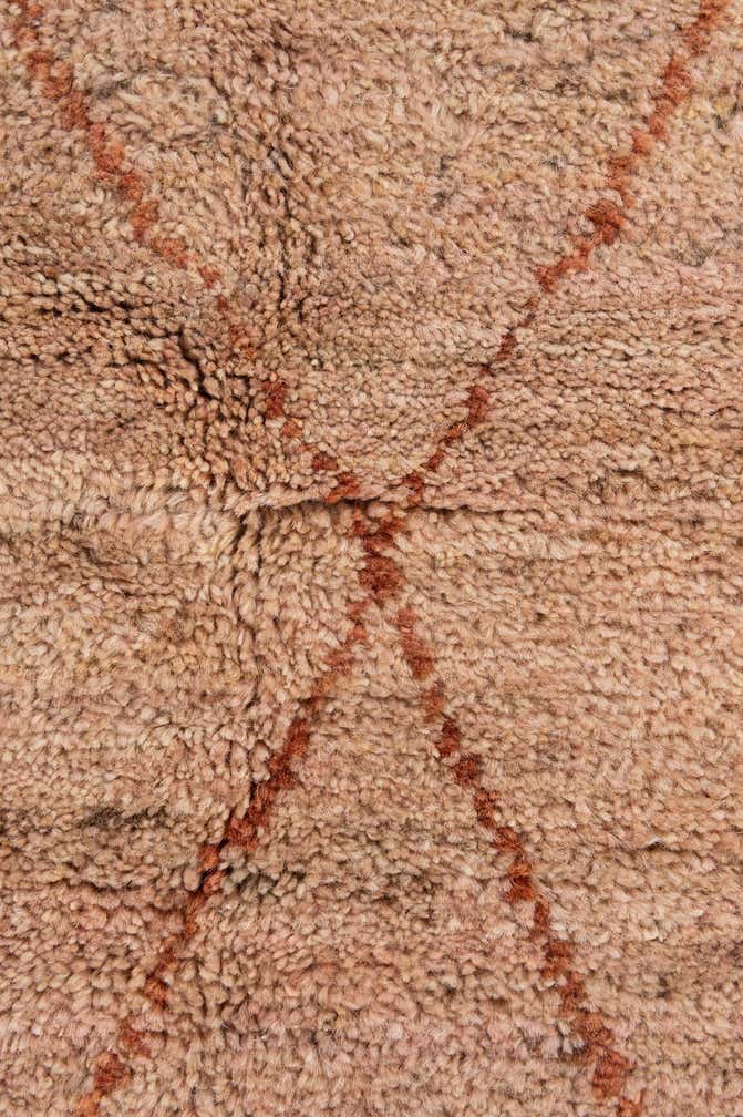 4' 9 x 6' Hand Knotted Moroccan Wool Rug