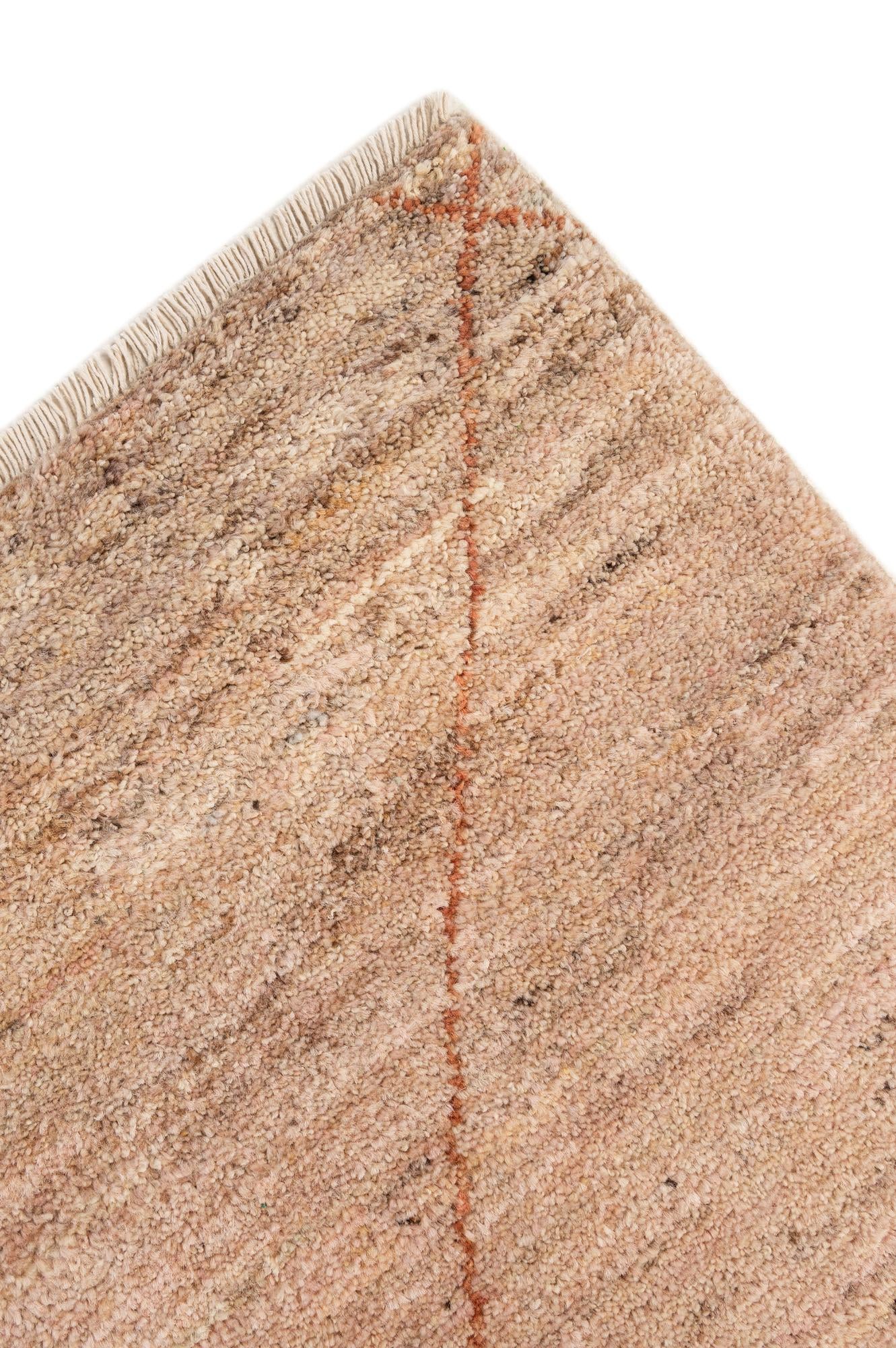 4' 9 x 6' Hand Knotted Moroccan Wool Rug