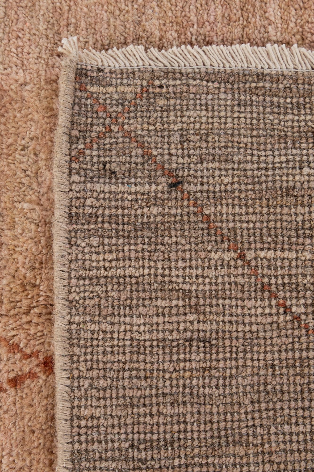 4' 9 x 6' Hand Knotted Moroccan Wool Rug