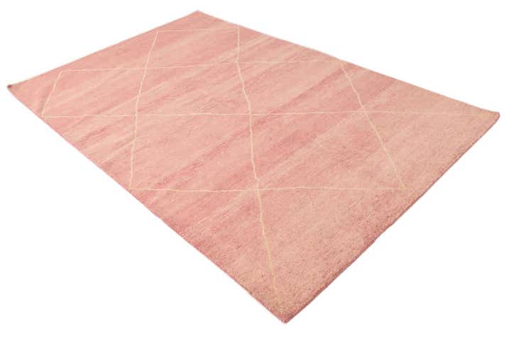 5' 6 x 8' 5 Hand Knotted Moroccan Wool Rug