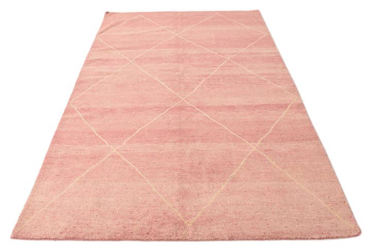 Detail image of 5' 6 x 8' 5 Hand Knotted Moroccan Wool Rug