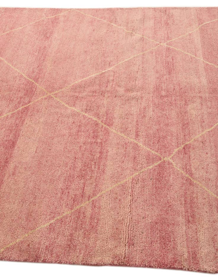 Detail image of 5' 6 x 8' 5 Hand Knotted Moroccan Wool Rug