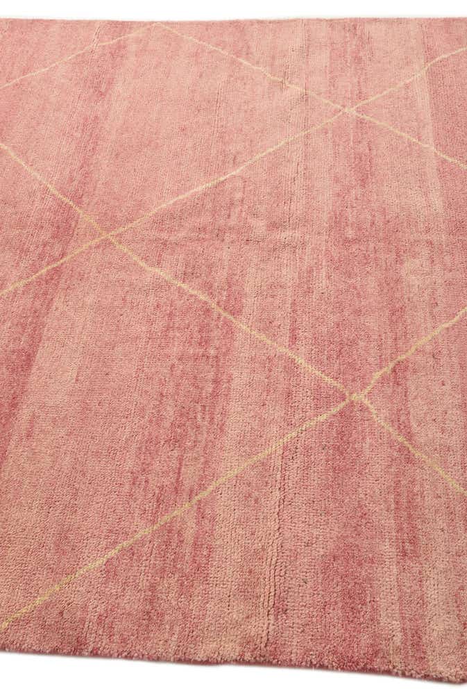 5' 6 x 8' 5 Hand Knotted Moroccan Wool Rug