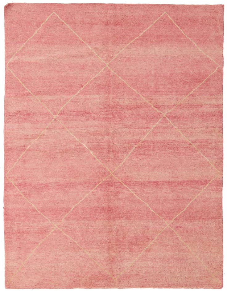 Detail image of 5' 6 x 8' 5 Hand Knotted Moroccan Wool Rug