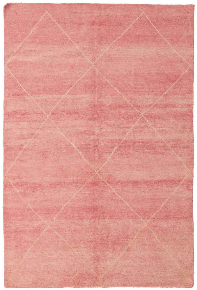 5' 6 x 8' 5 Hand Knotted Moroccan Wool Rug