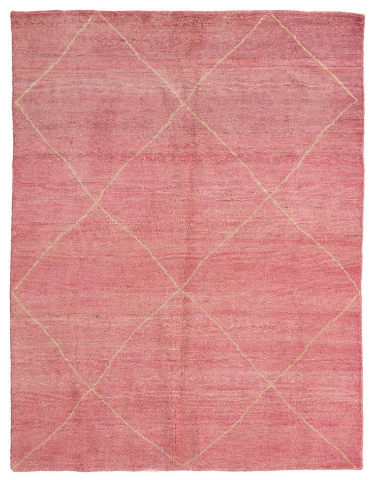 Detail image of 5' 6 x 7' 9 Hand Knotted Moroccan Wool Rug