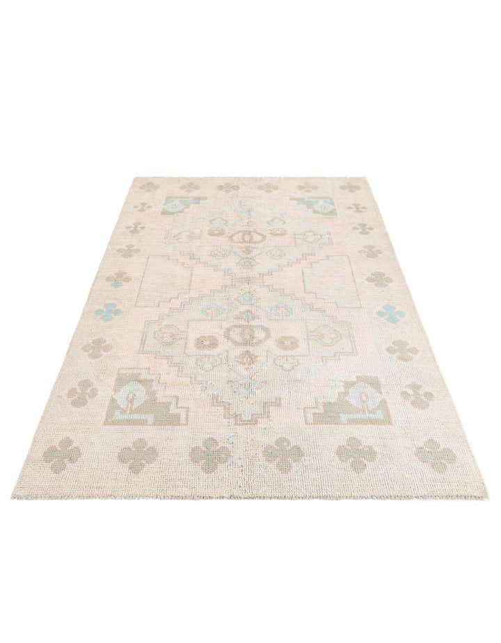 5' 9 x 9' Hand Knotted Moroccan Wool Rug