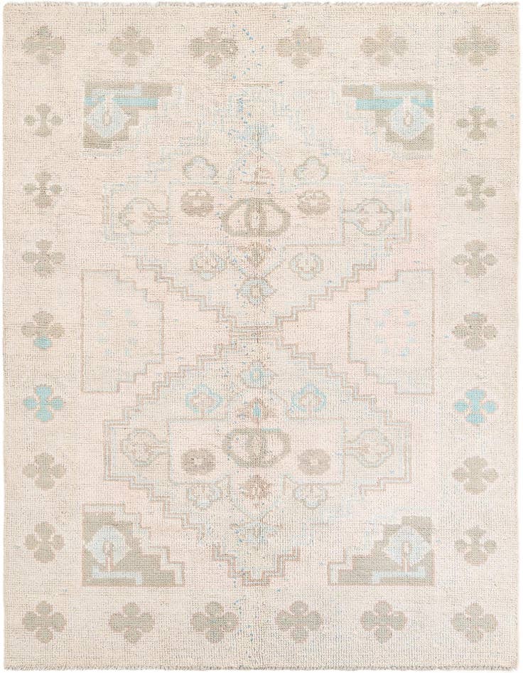 Detail image of 5' 9 x 9' Hand Knotted Moroccan Wool Rug