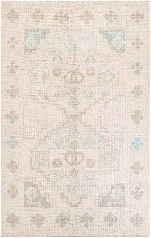 Detail image of 5' 9 x 9' Hand Knotted Moroccan Wool Rug