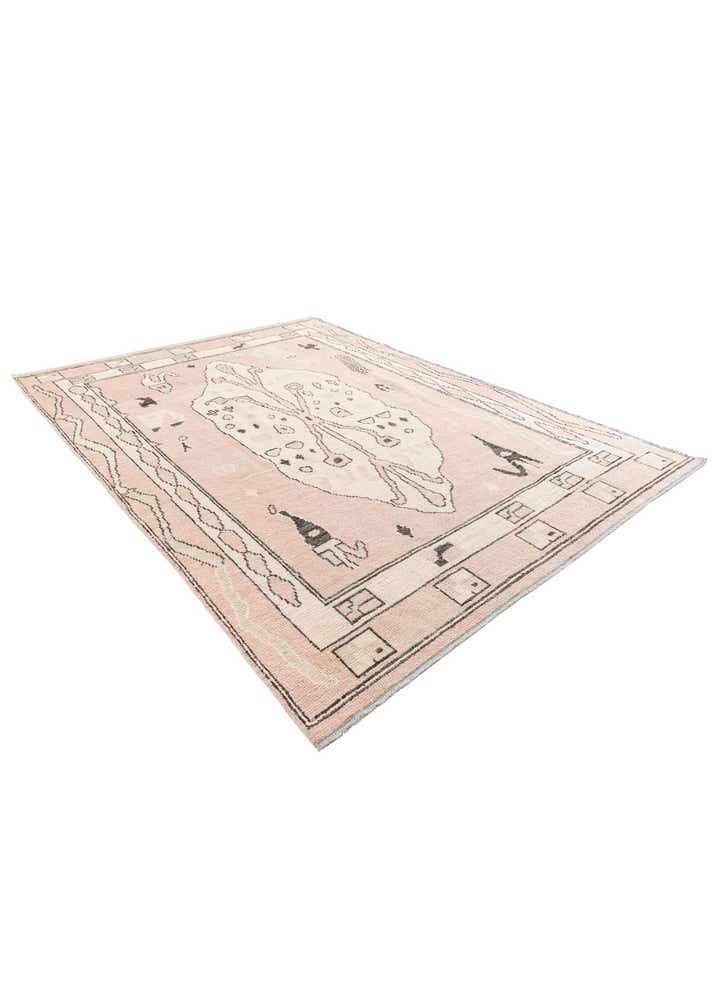 8' 6 x 11' 9 Hand Knotted Moroccan Wool Rug