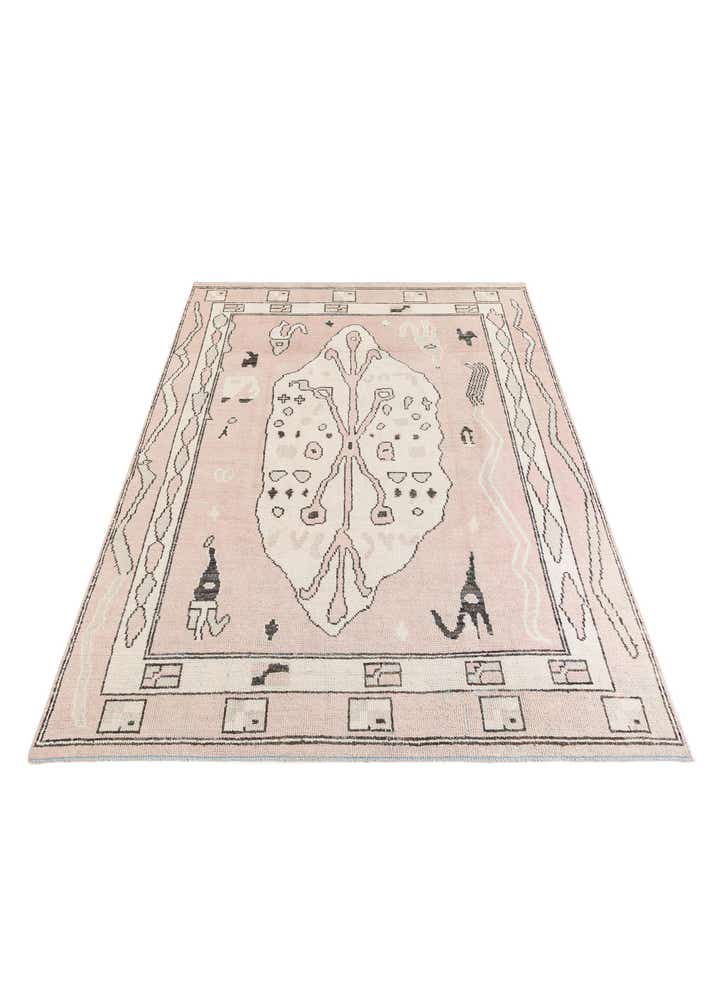 8' 6 x 11' 9 Hand Knotted Moroccan Wool Rug