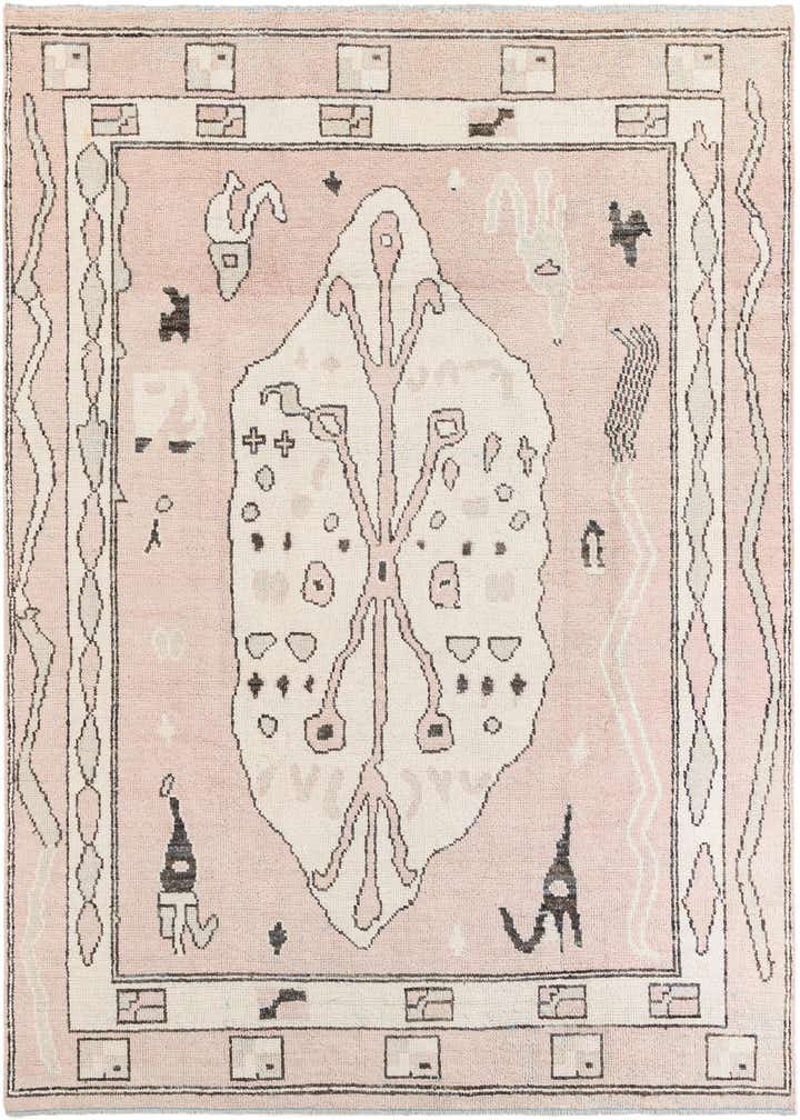 8' 6 x 11' 9 Hand Knotted Moroccan Wool Rug