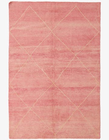 5' 6 x 8' 5 Hand Knotted Moroccan Wool Rug