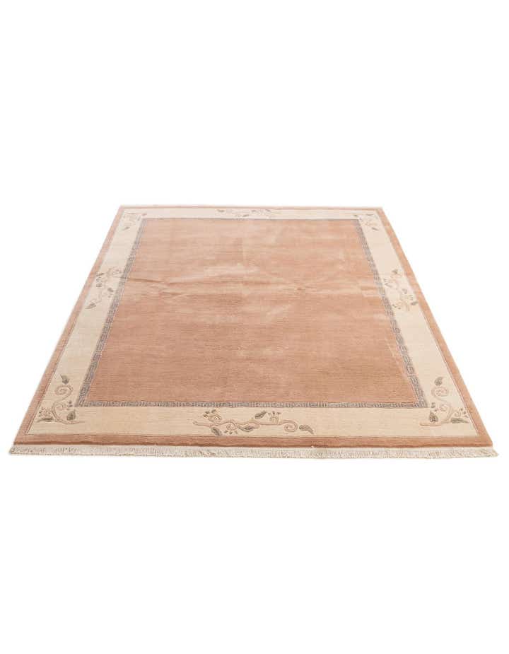 6' 9 x 8' 4 Hand Knotted Nepal Wool Rug