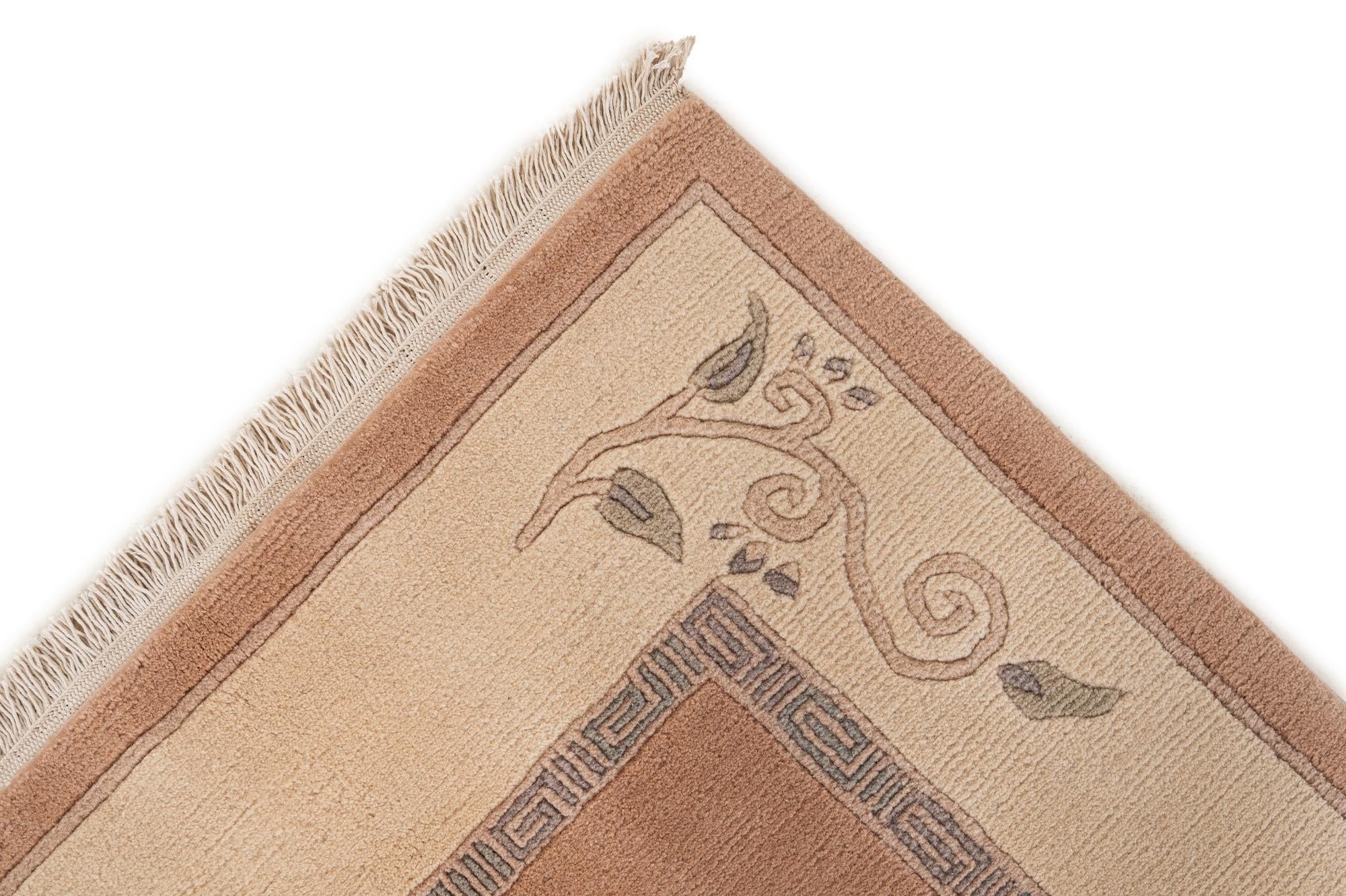 6' 9 x 8' 4 Hand Knotted Nepal Wool Rug