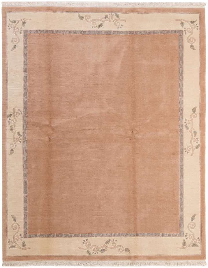 6' 9 x 8' 4 Hand Knotted Nepal Wool Rug