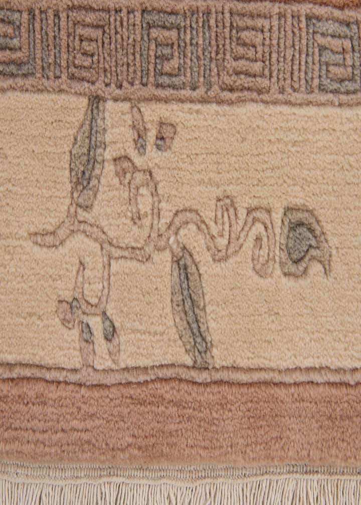 4' x 5' 11 Hand Knotted Nepal Wool Rug