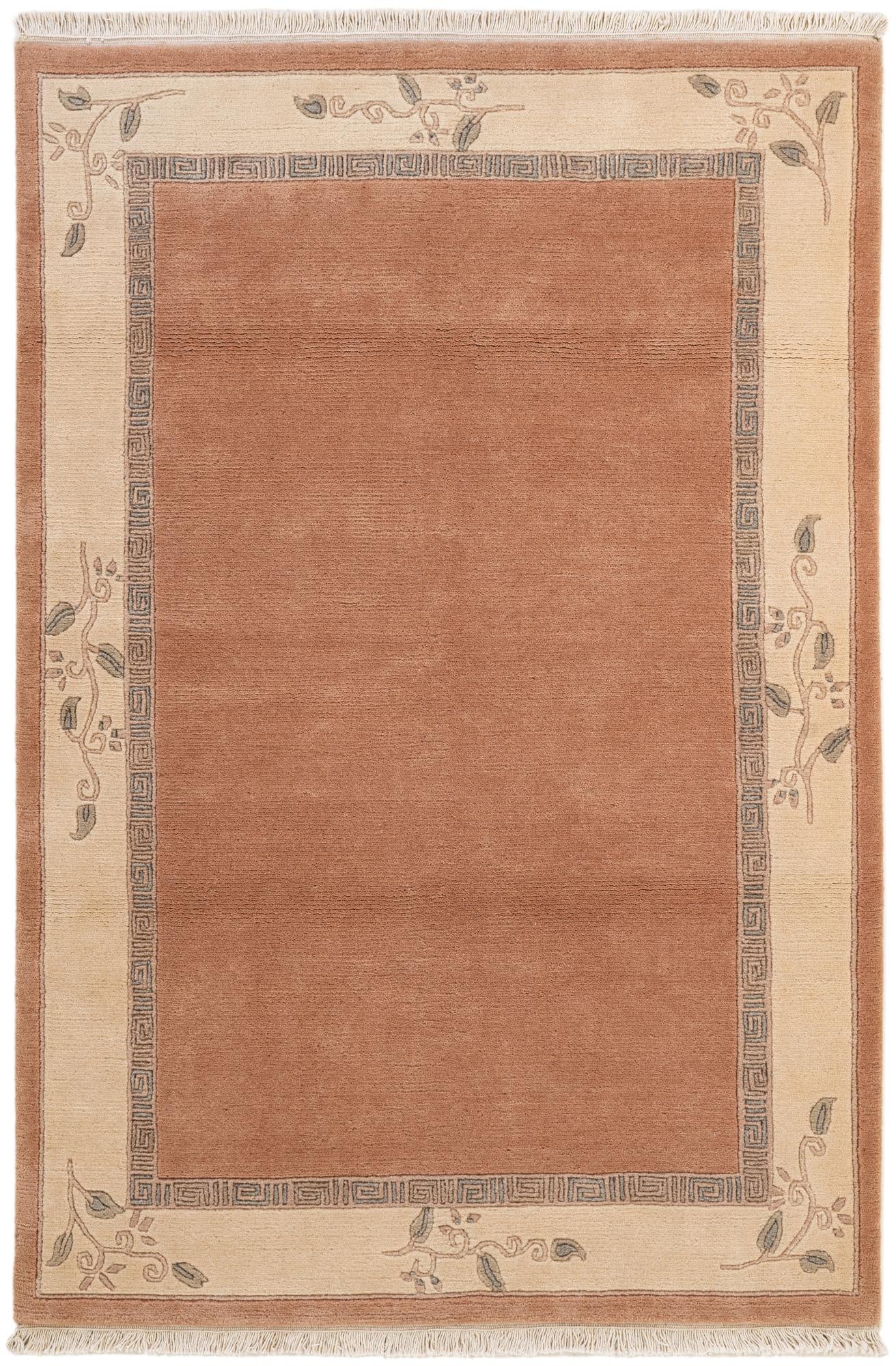4' x 5' 11 Hand Knotted Nepal Wool Rug