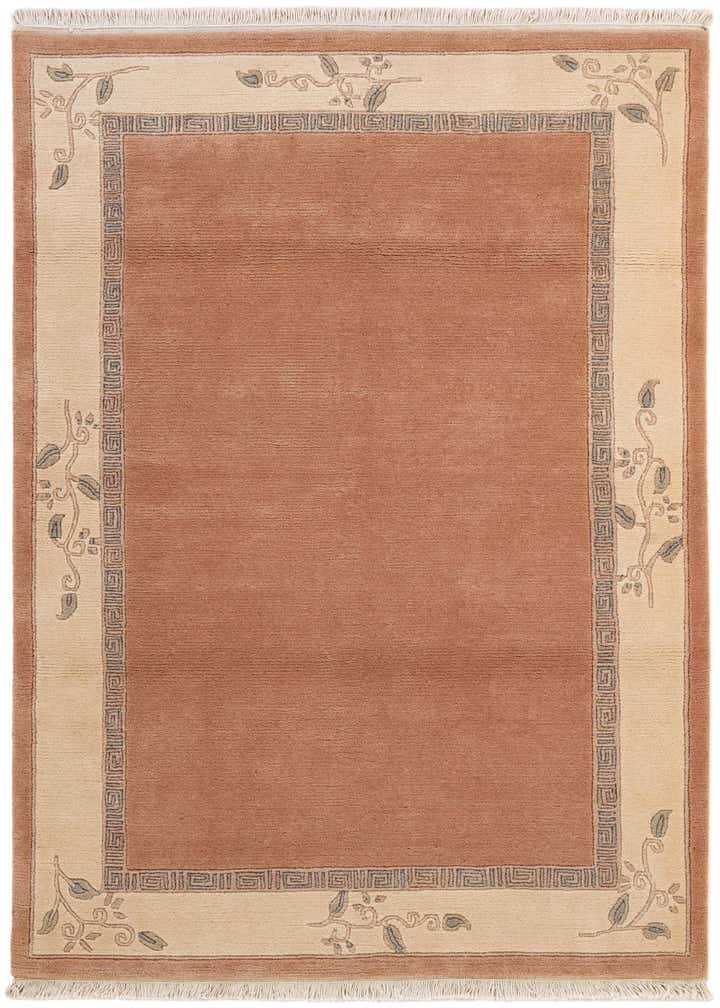 4' x 5' 11 Hand Knotted Nepal Wool Rug