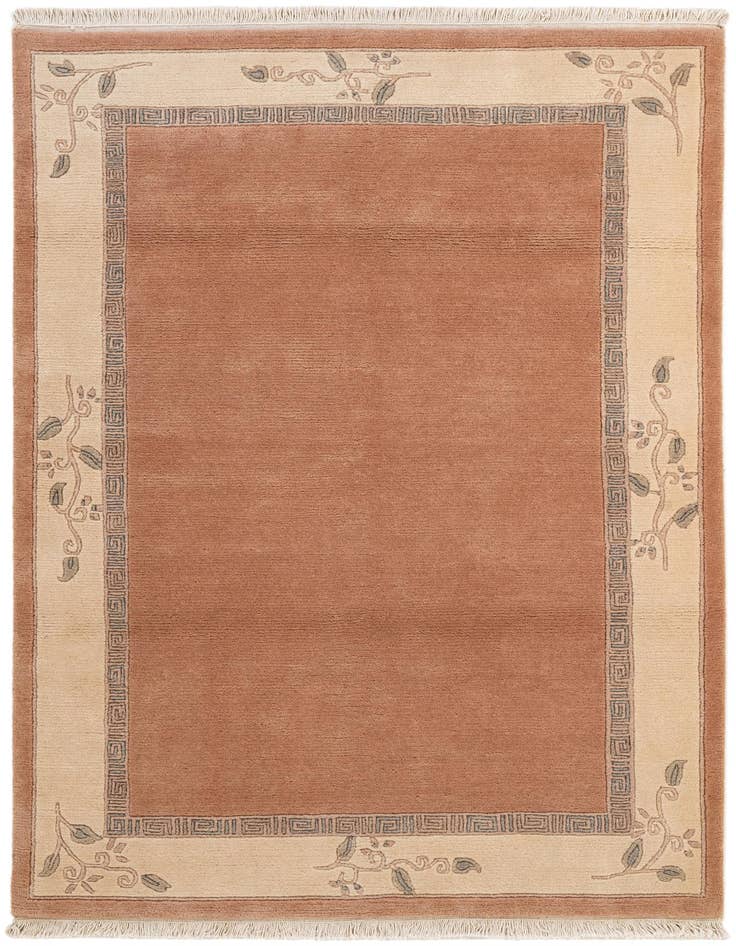 Detail image of 4' x 5' 11 Hand Knotted Nepal Wool Rug