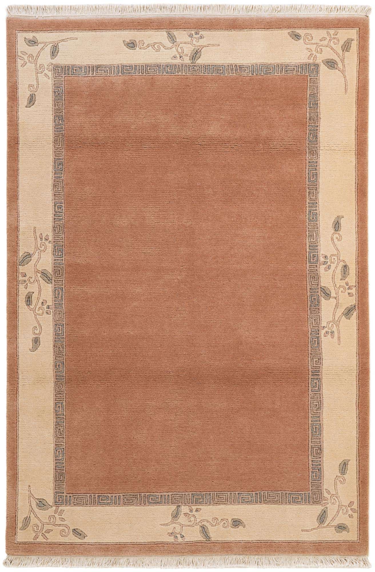 4' x 5' 11 Hand Knotted Nepal Wool Rug