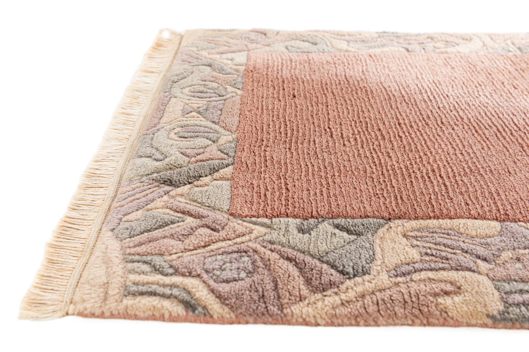 2' x 3' Hand Knotted Nepal Wool Rug