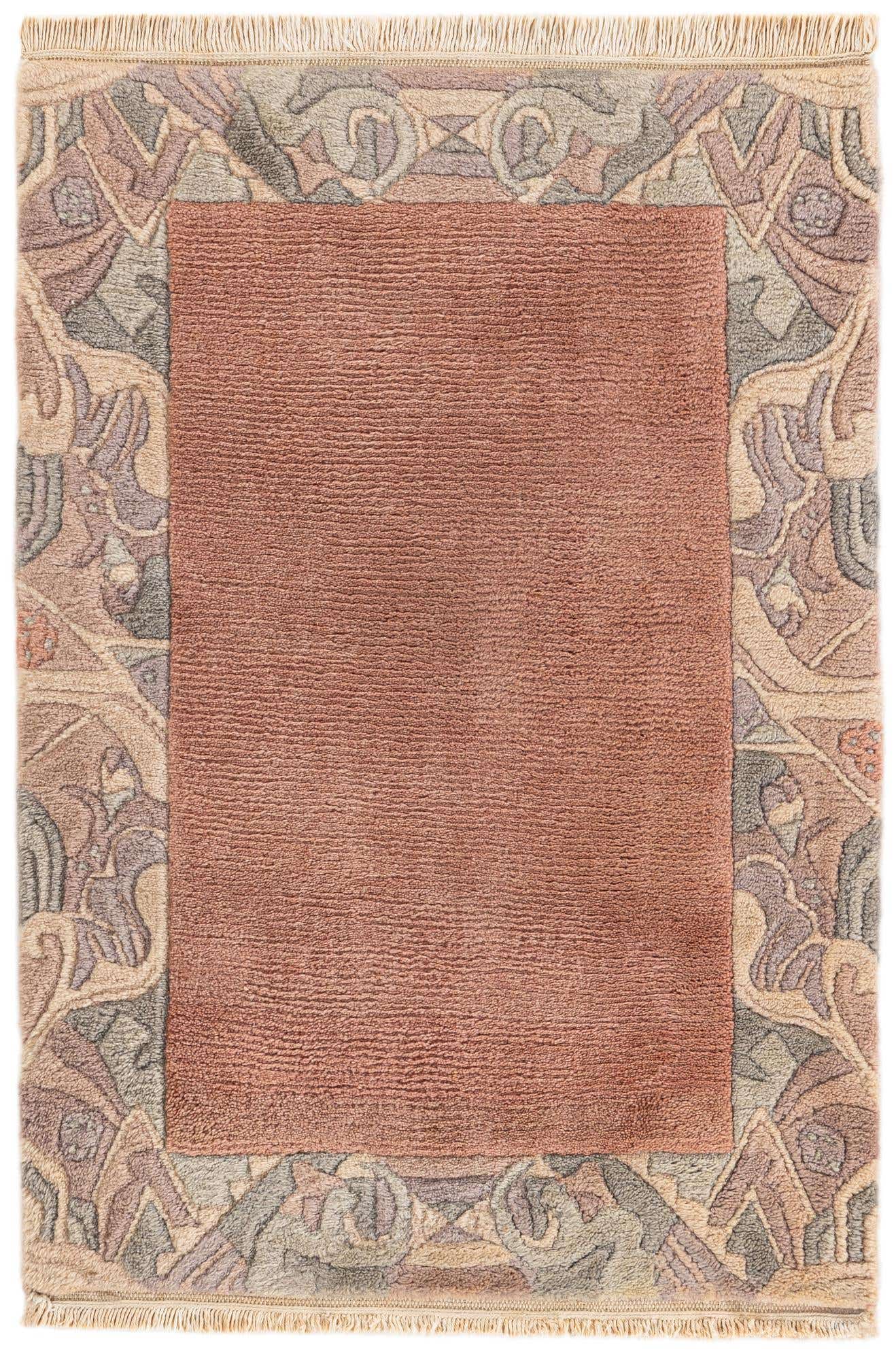 2' x 3' Hand Knotted Nepal Wool Rug