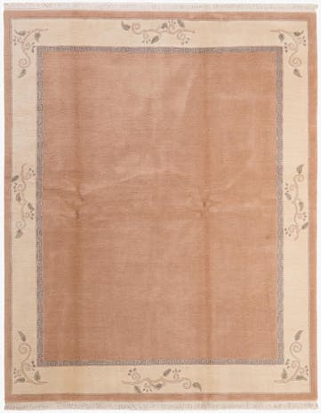 6' 9 x 8' 4 Hand Knotted Nepal Wool Rug