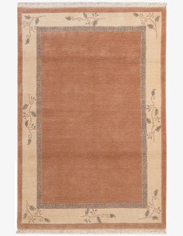 4' x 5' 11 Hand Knotted Nepal Wool Rug