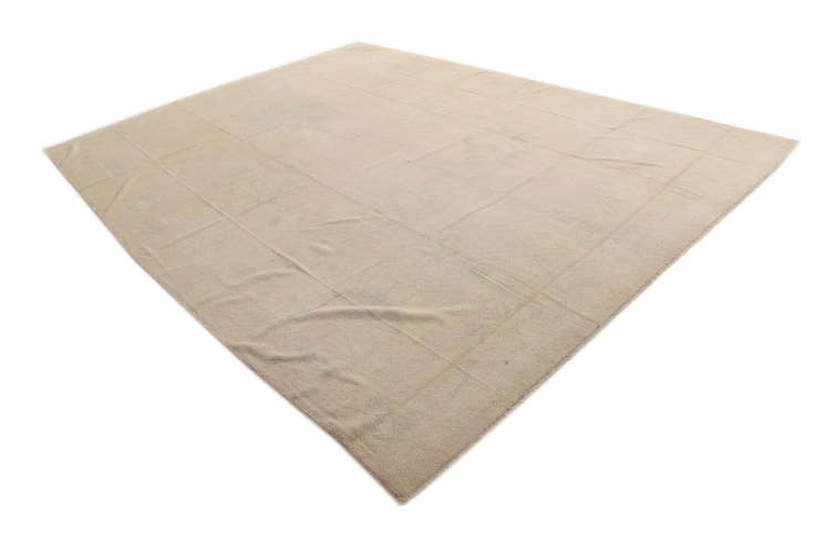 Detail image of 10' 4 x 13' 10 Hand Knotted Oushak Wool Rug