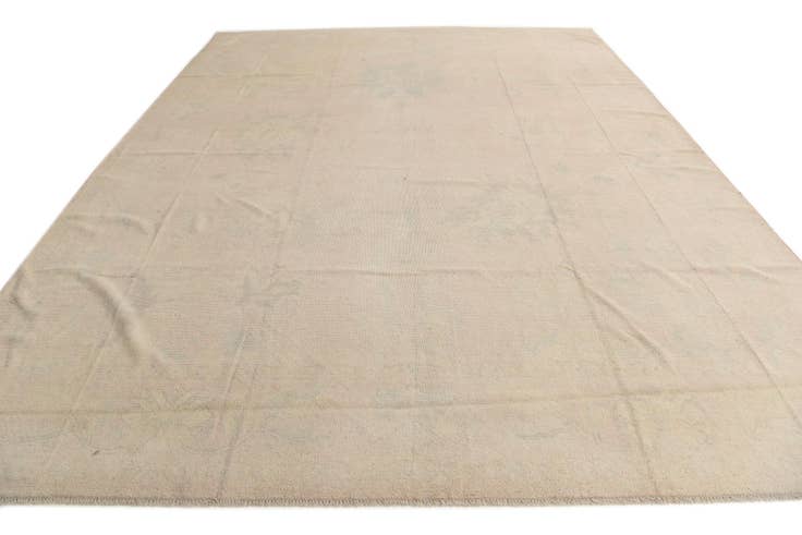 Detail image of 10' 4 x 13' 10 Hand Knotted Oushak Wool Rug