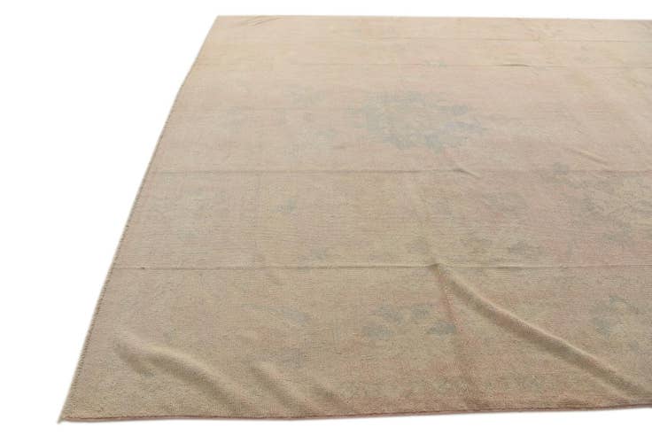 Detail image of 10' 4 x 13' 10 Hand Knotted Oushak Wool Rug