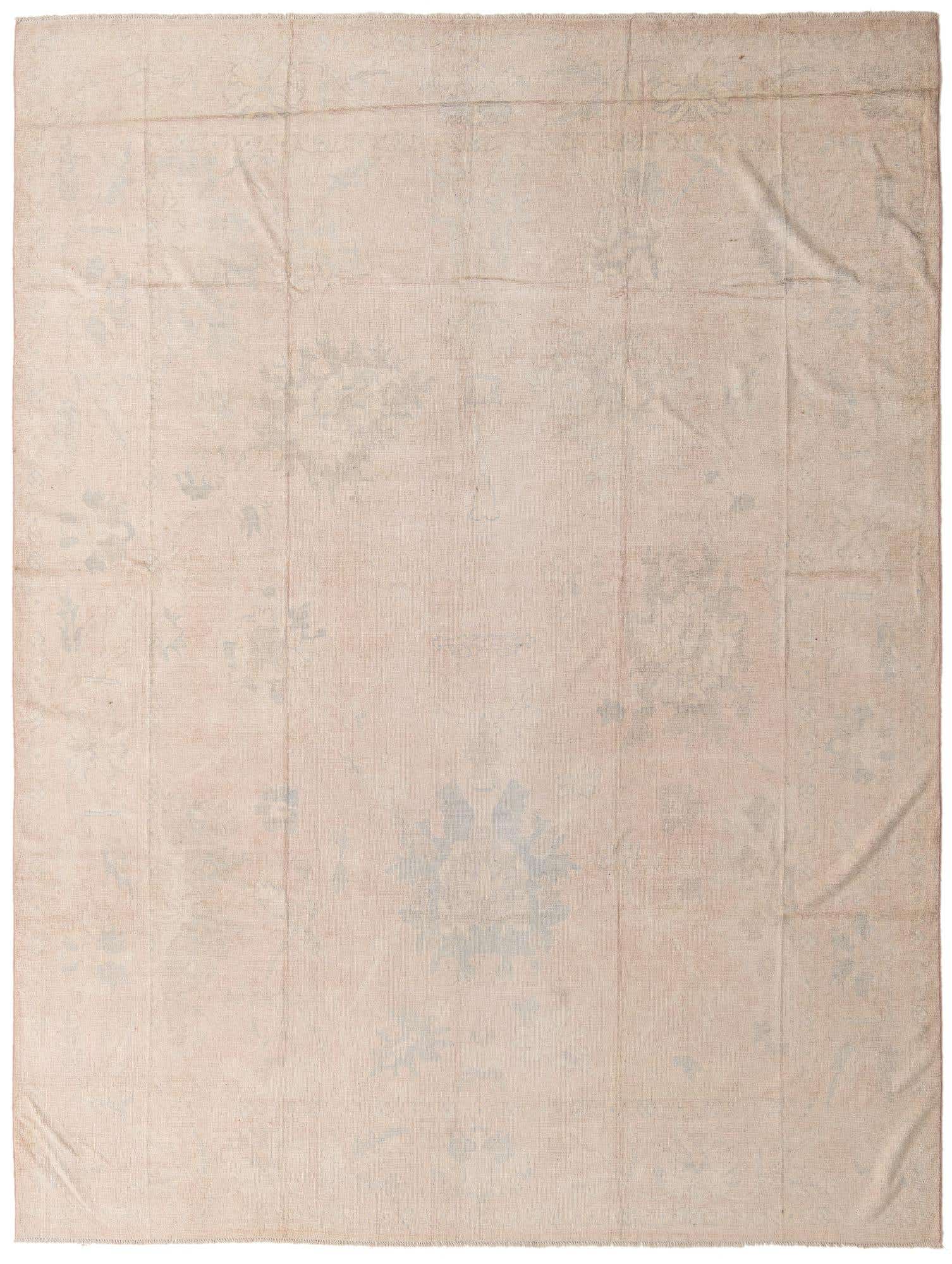 10' 4 x 13' 10 Hand Knotted Oushak Wool Rug
