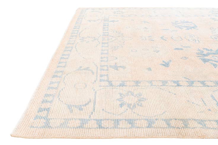 Detail image of 8' 1 x 10' 3 Hand Knotted Oushak Wool Rug