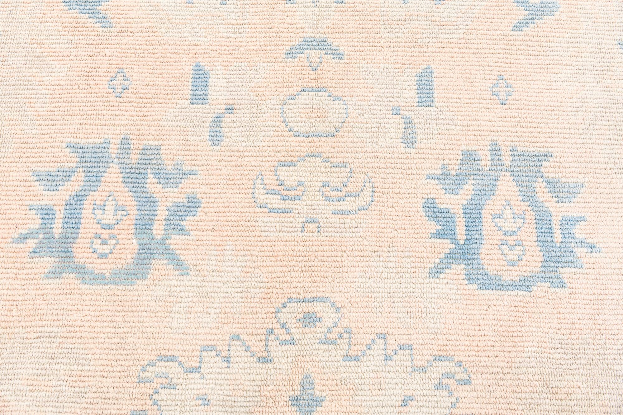8' 1 x 10' 3 Hand Knotted Oushak Wool Rug
