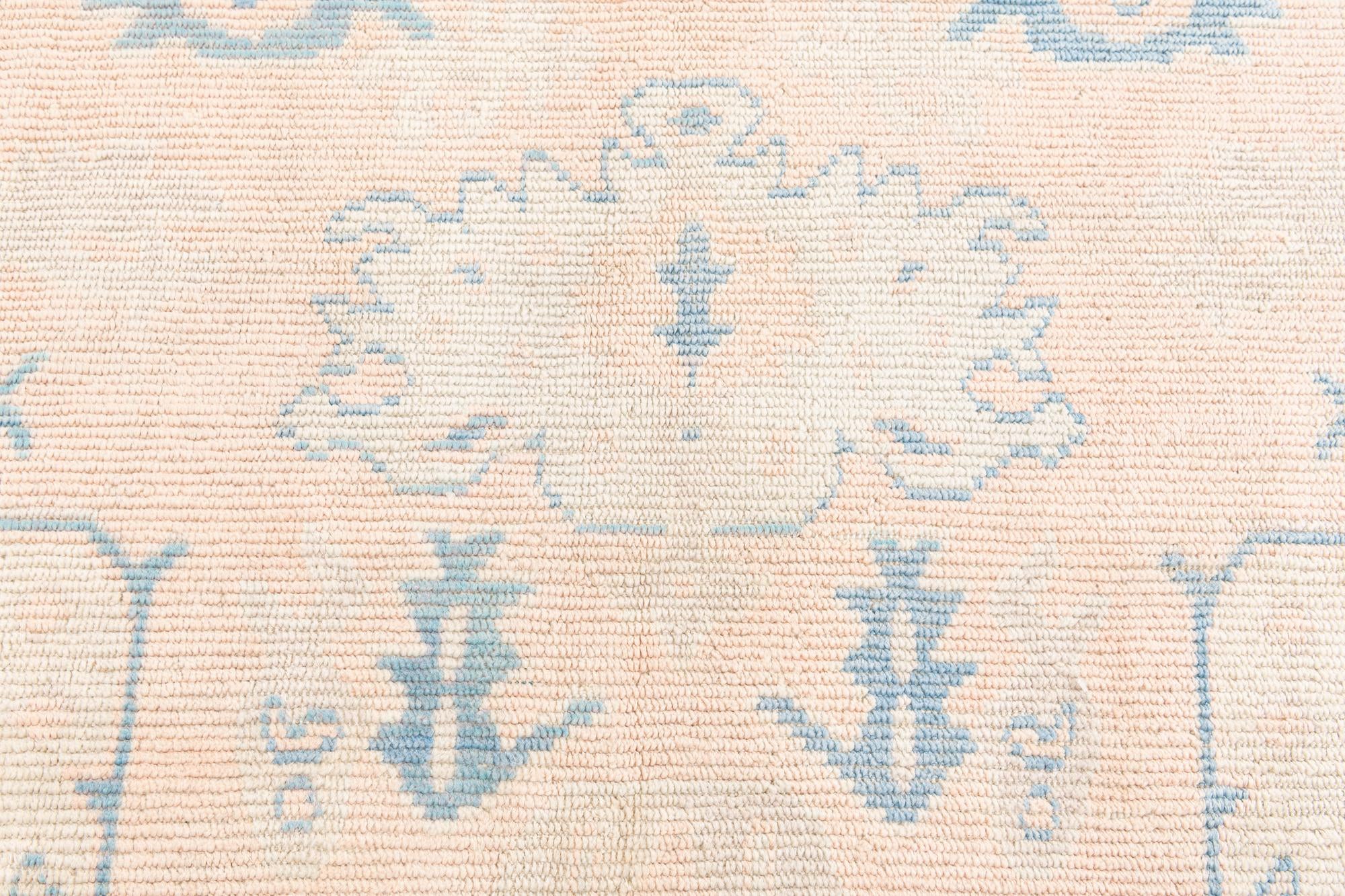 8' 1 x 10' 3 Hand Knotted Oushak Wool Rug
