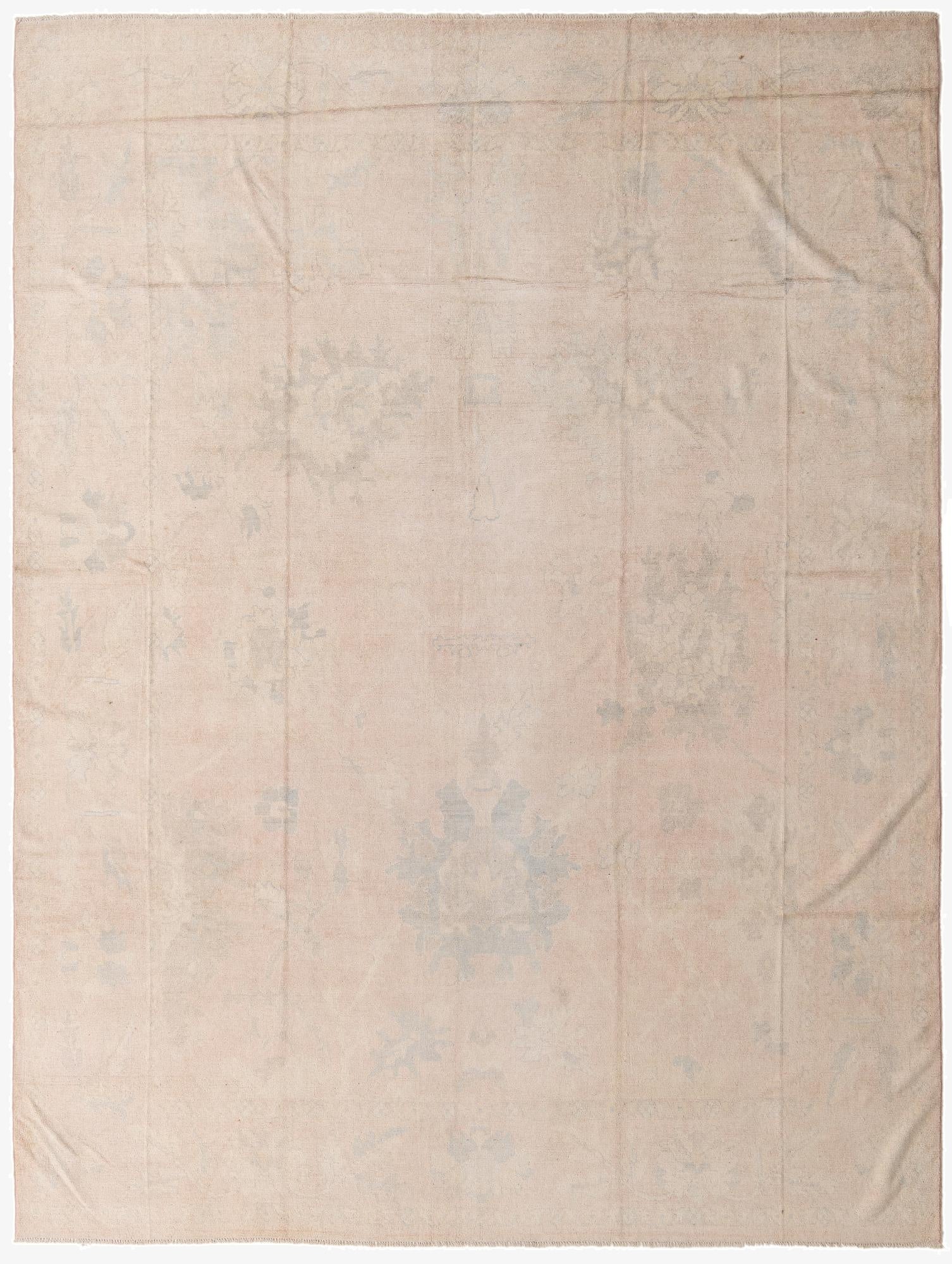 10' 4 x 13' 10  Hand Knotted Oushak Wool Rug