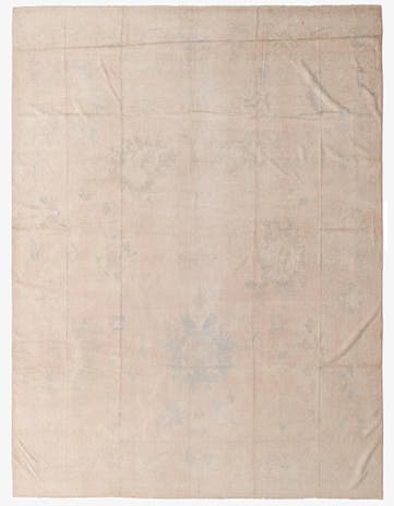 10' 4 x 13' 10 Hand Knotted Oushak Wool Rug