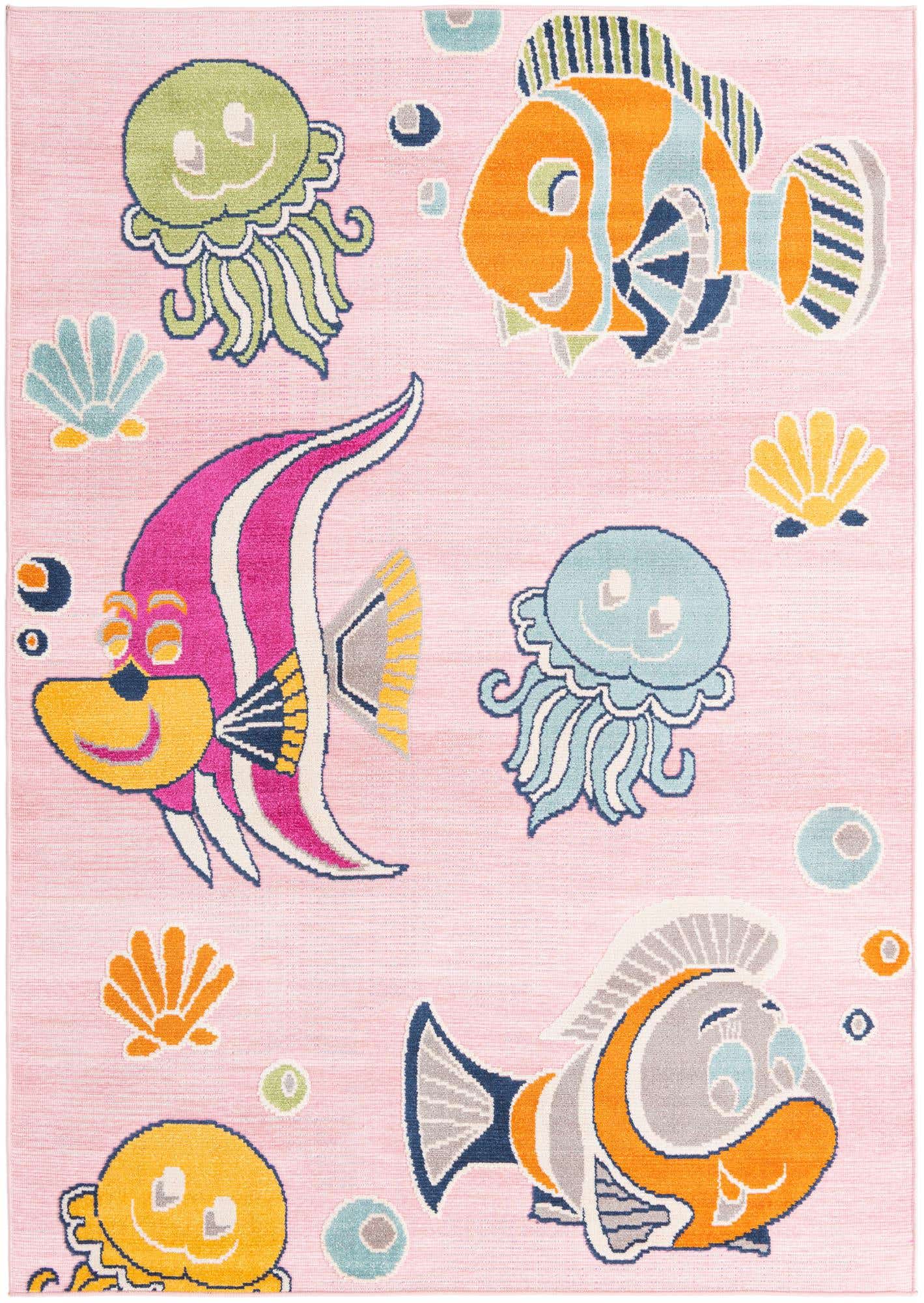 5' 3 x 7' 7 Easy-Clean Indoor / Outdoor Rug