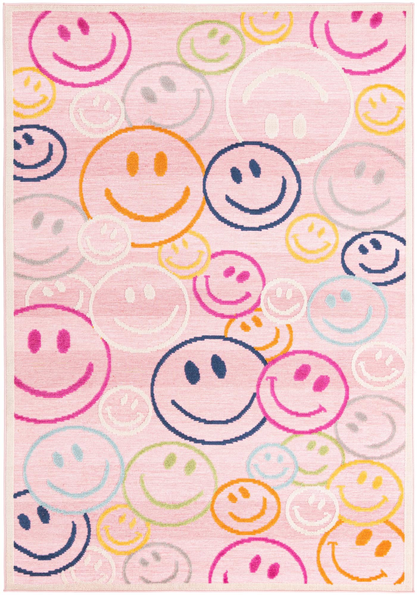 Light Pink Easy-Clean Indoor / Outdoor Rug