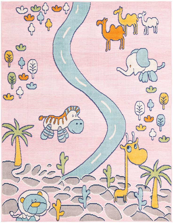 Detail image of 5' 3 x 7' 7 Easy-Clean Indoor / Outdoor Rug