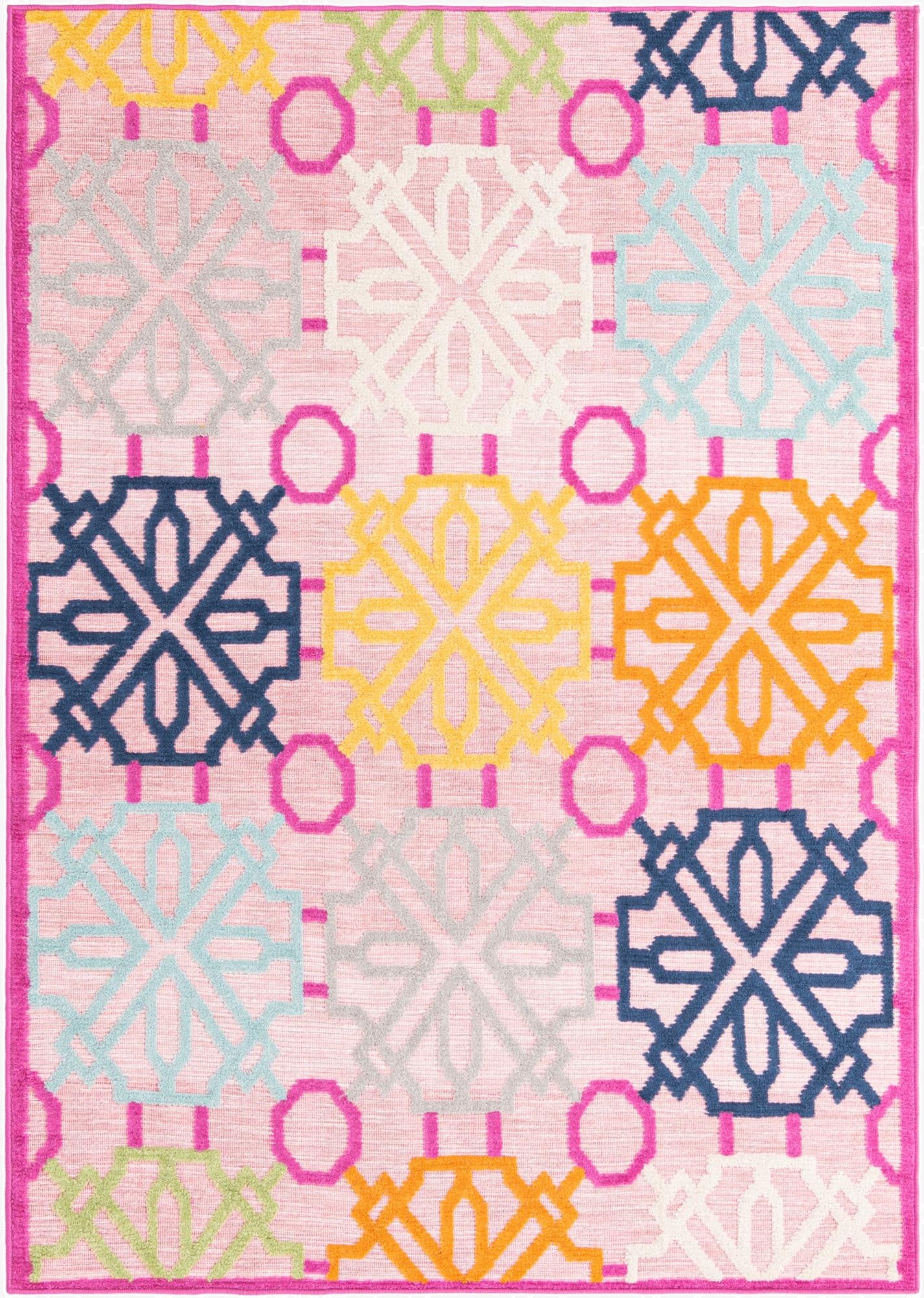 5' x 7' 7  Washable  Indoor / Outdoor Rug