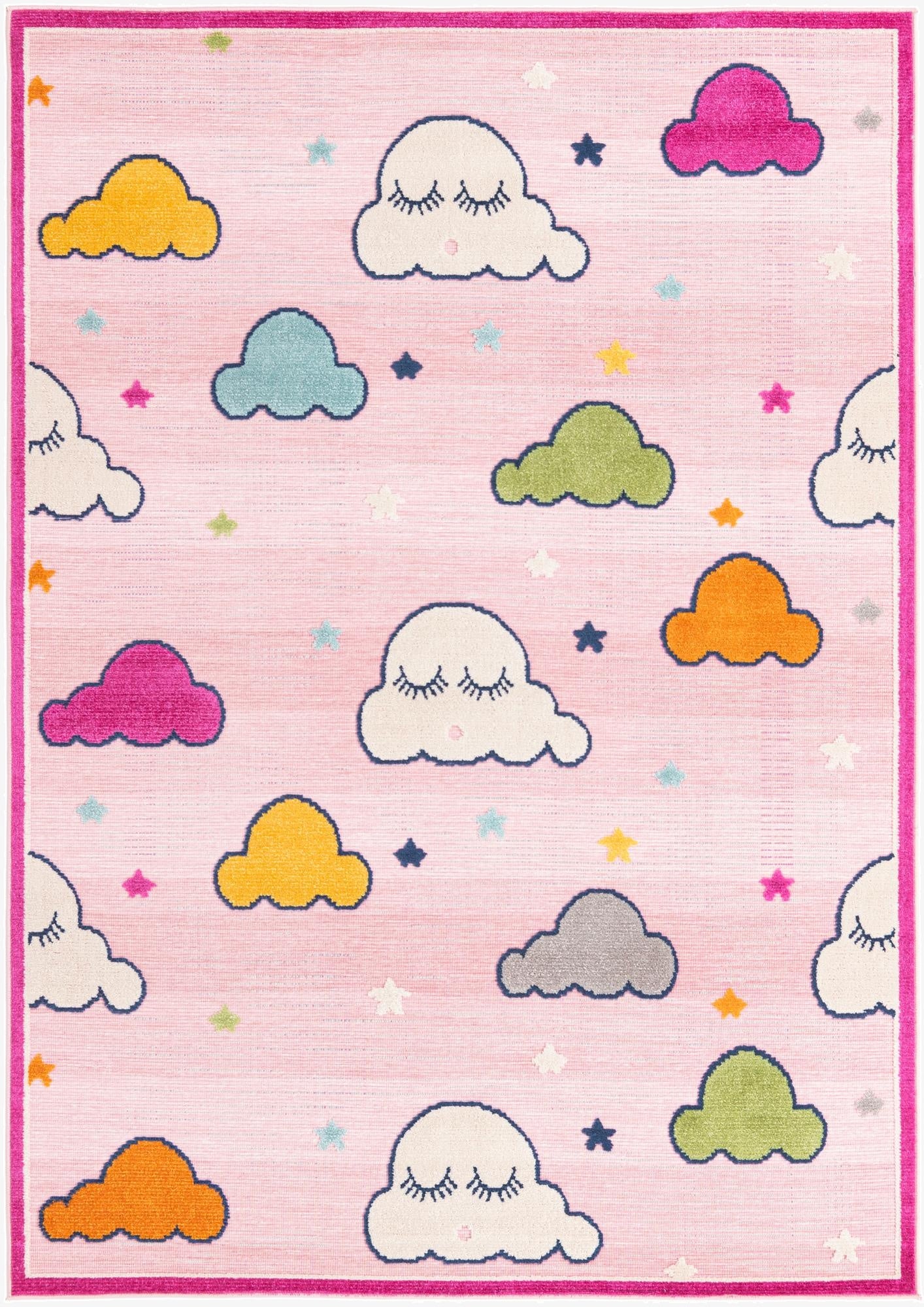 5' 3 x 7' 7  Washable  Indoor / Outdoor Rug