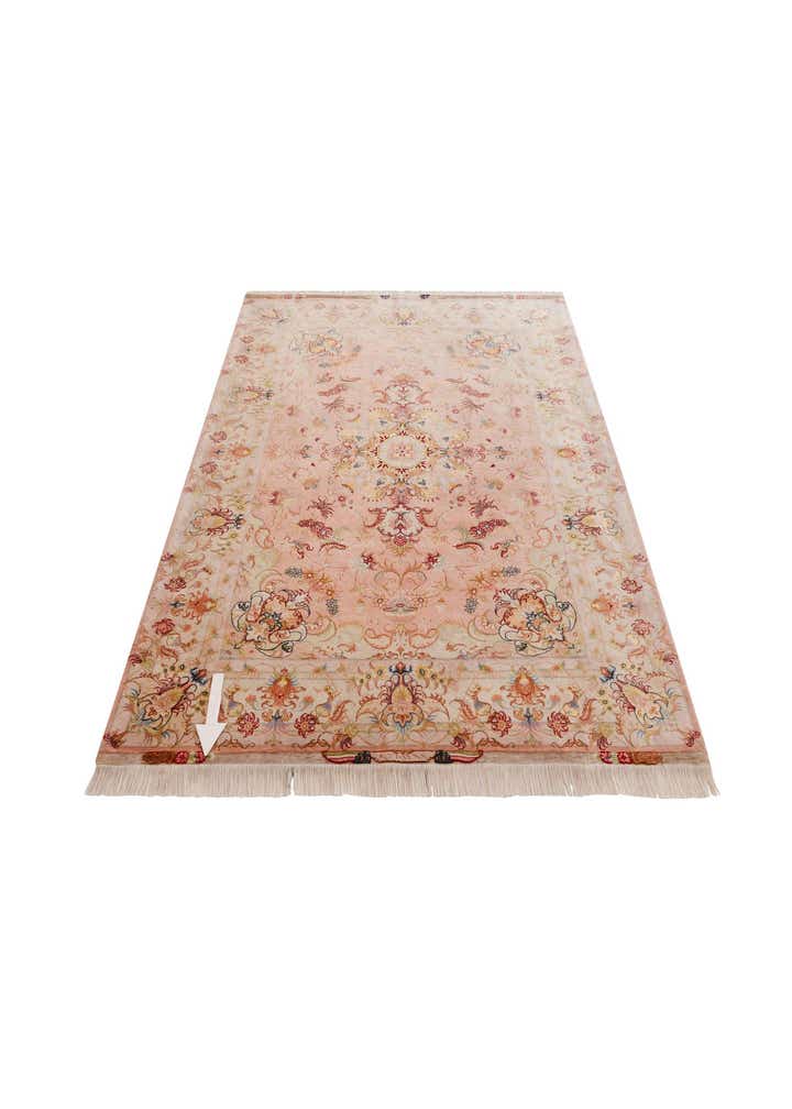 5' 8 x 8' 3 Hand Knotted Tabriz Persian Rug