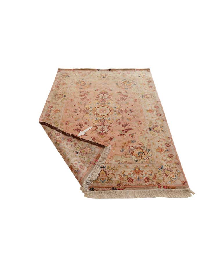 5' 8 x 8' 3 Hand Knotted Tabriz Persian Rug