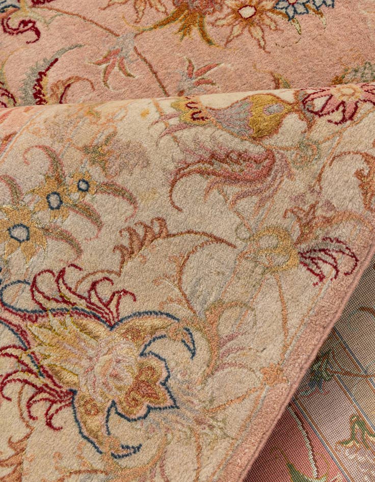 Detail image of 5' 8 x 8' 3  Hand Knotted Tabriz Persian Rug